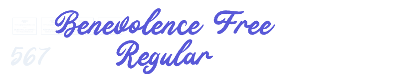 Benevolence Free Regular-related font