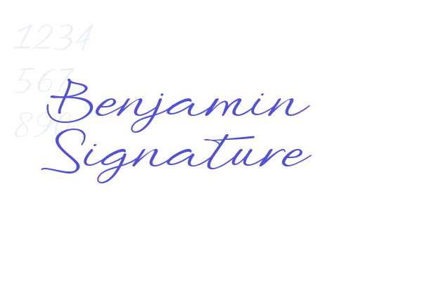 Benjamin Signature