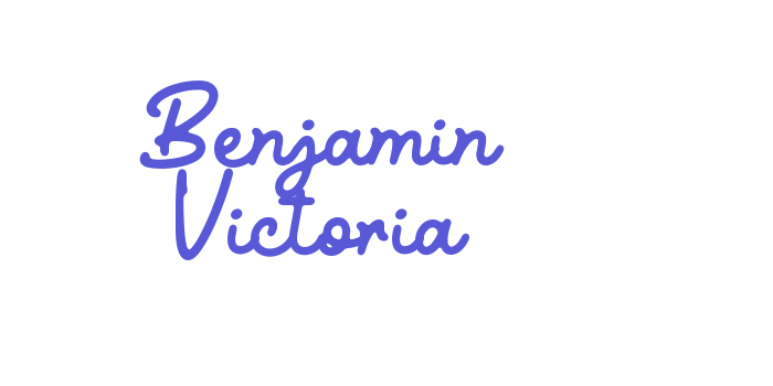 Benjamin Victoria Font Download