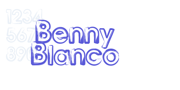 Benny Blanco font free