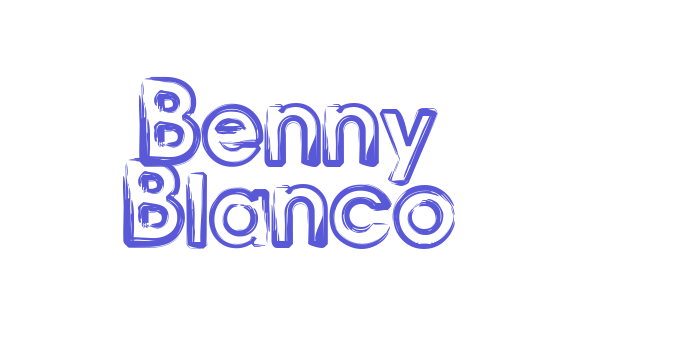 Benny Blanco Font Download