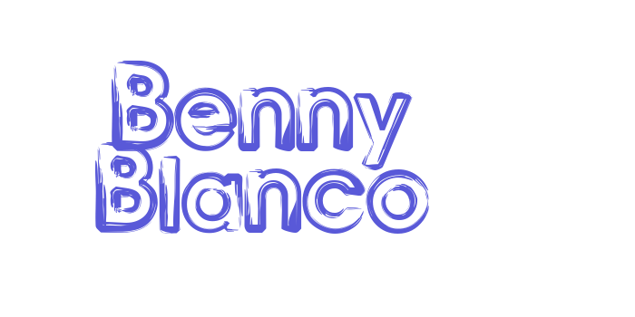 Benny Blanco Font