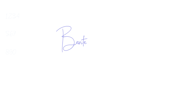 Bente font free