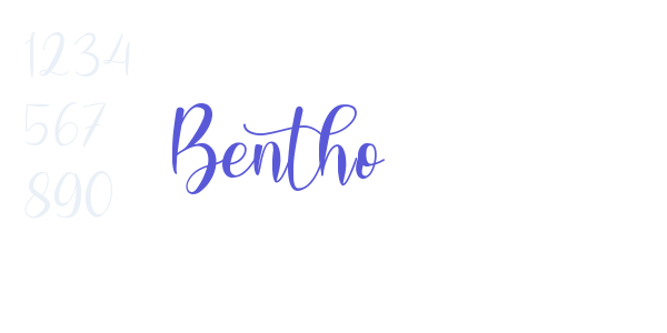 Bentho font free