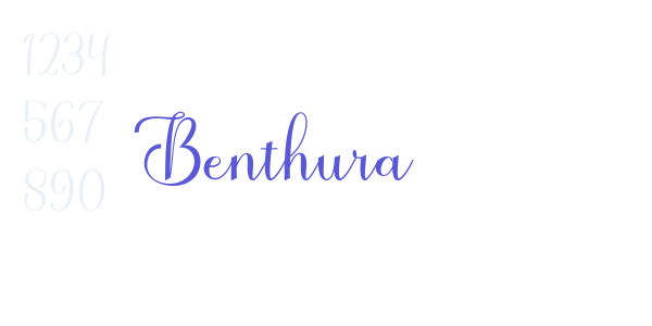 Benthura font