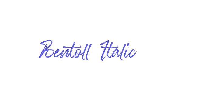 Bentoll Italic Font Download