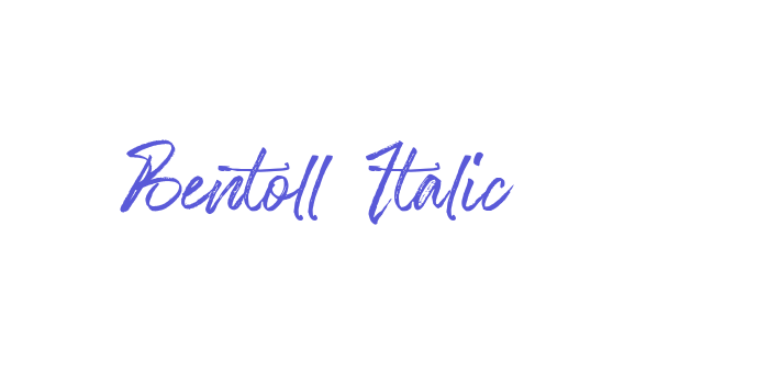 Bentoll Italic Font