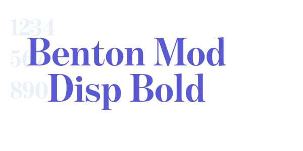 Benton Mod Disp Bold font free