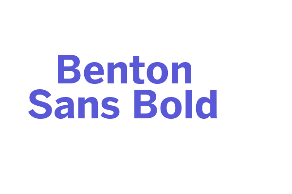 Benton Sans Bold Font