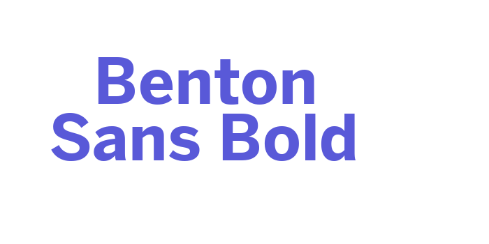 Benton Sans Bold Font Download