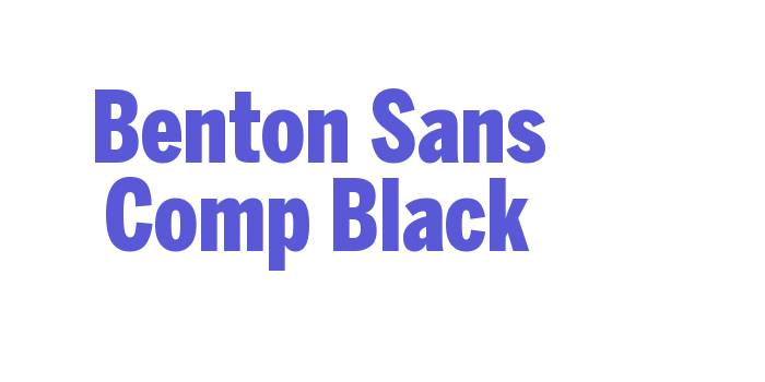 Benton Sans Comp Black Font Download