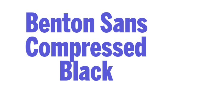 Benton Sans Compressed Black Font Download