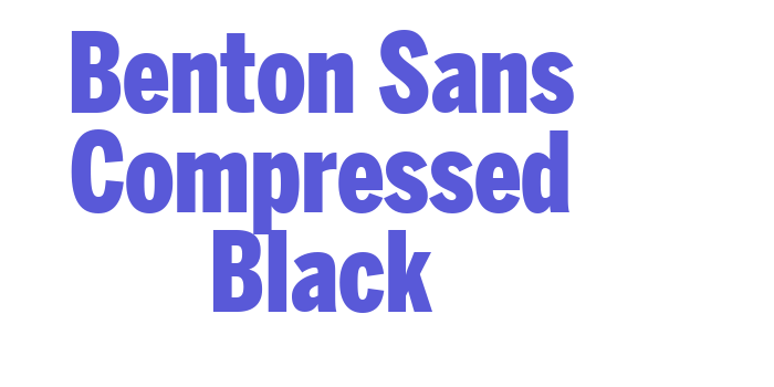 Benton Sans Compressed Black Font