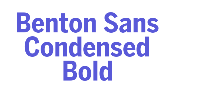 Benton Sans Condensed Bold Font Download