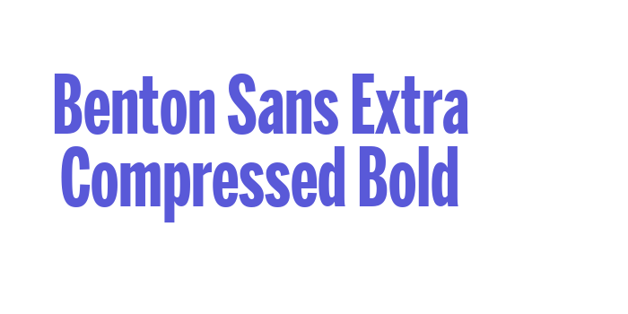 Benton Sans Extra Compressed Bold Font Download