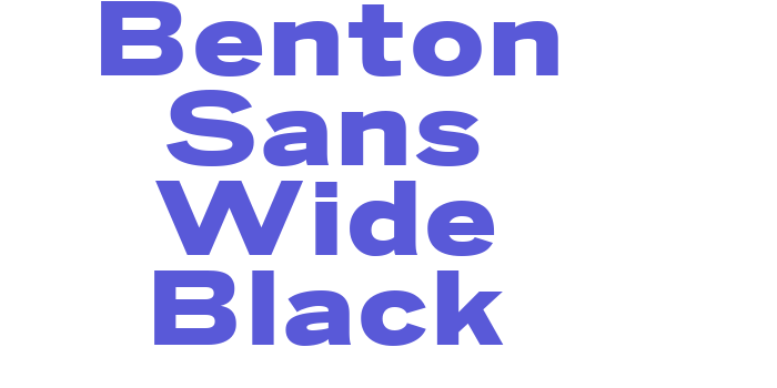 Benton Sans Wide Black Font Download