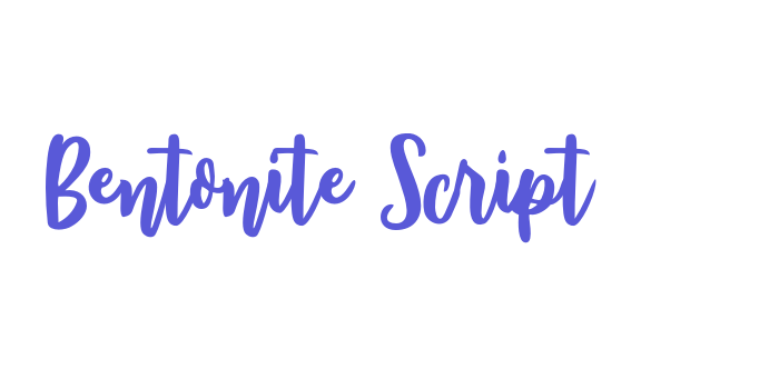 Bentonite Script Font