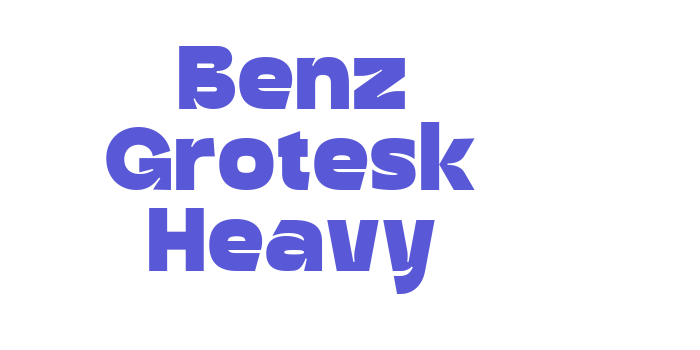 Benz Grotesk Heavy Font Download