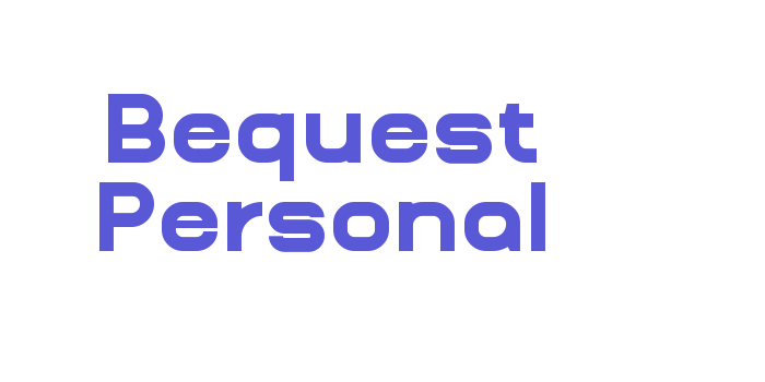 Bequest Personal Font Download