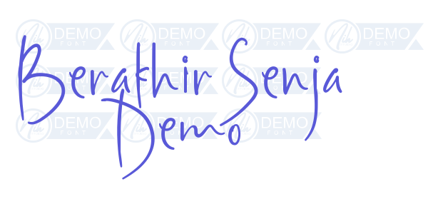 Berakhir Senja Demo font