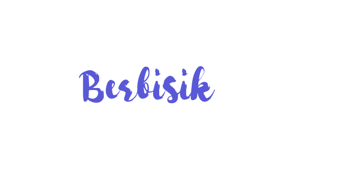 Berbisik Font