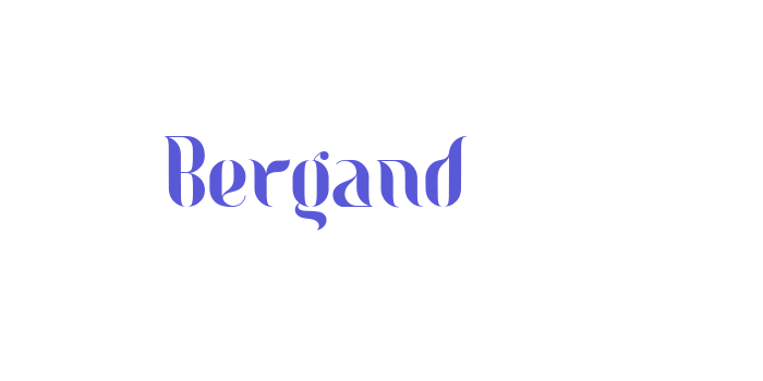 Bergand Font Download