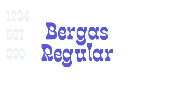 Bergas Regular font free