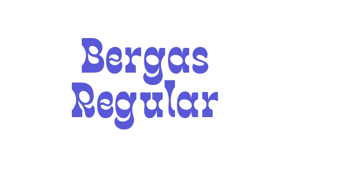 Bergas Regular Font