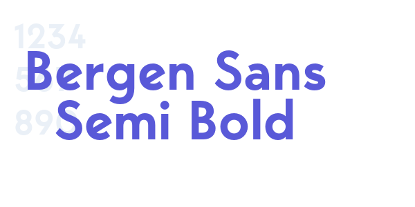 Bergen Sans Semi Bold font free