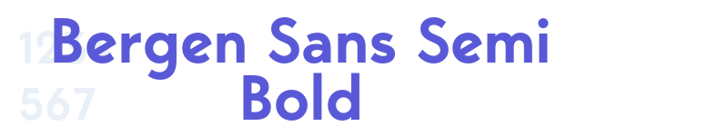 Bergen Sans Semi Bold-related font