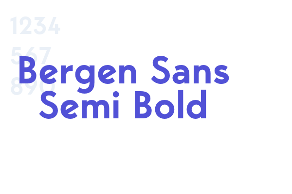 Bergen Sans Semi Bold