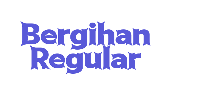 Bergihan Regular Font Download