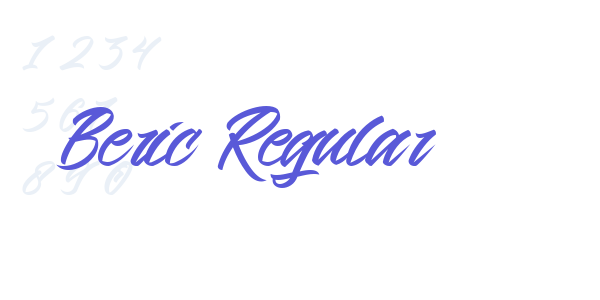 Beric Regular font free