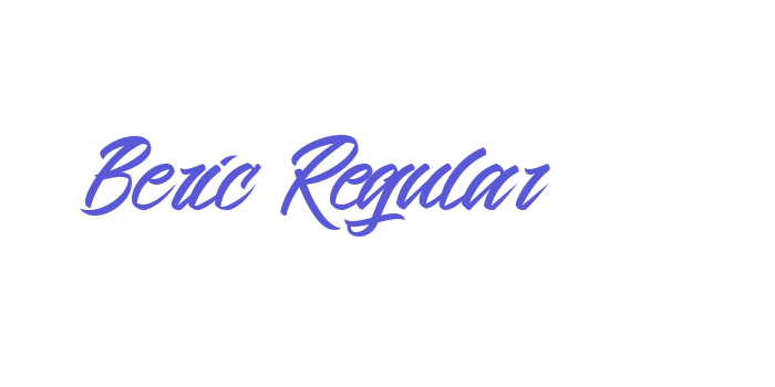 Beric Regular Font Download