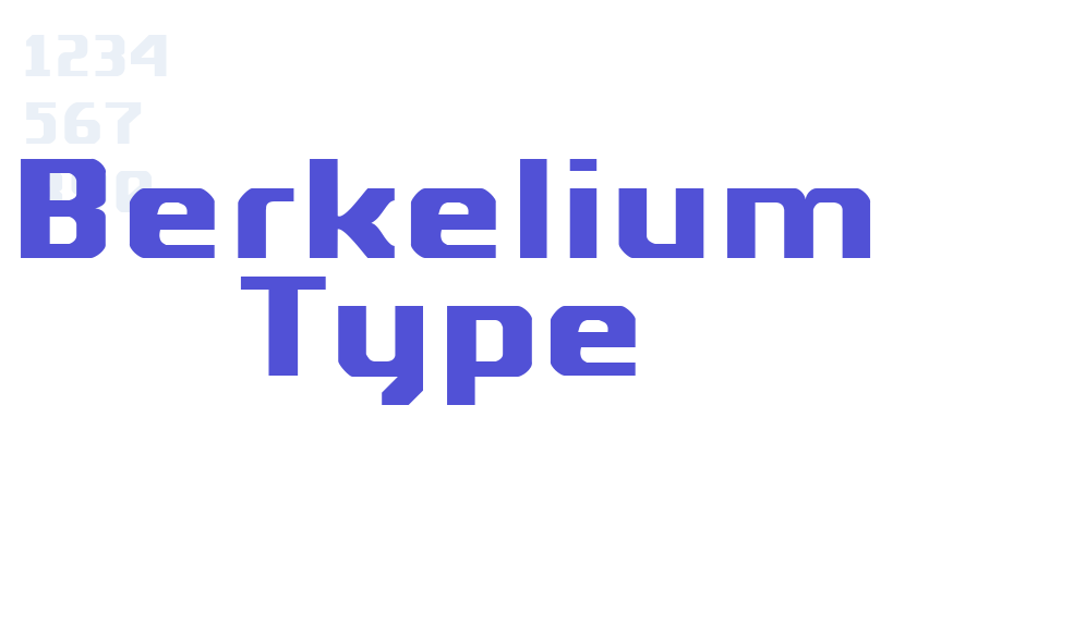 Berkelium Type-font-download