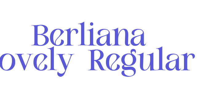 Berliana Lovely-Regular Font Download