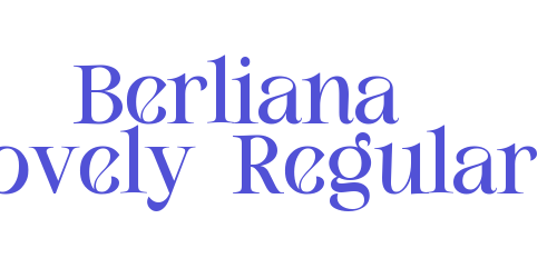 Berliana Lovely-Regular-font-download