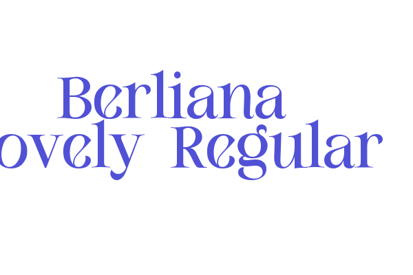 Berliana Lovely-Regular
