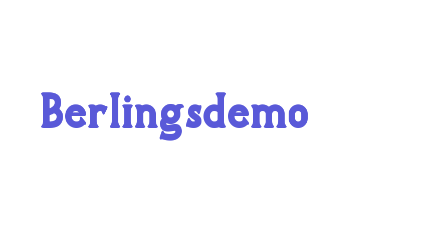 Berlingsdemo Font Download