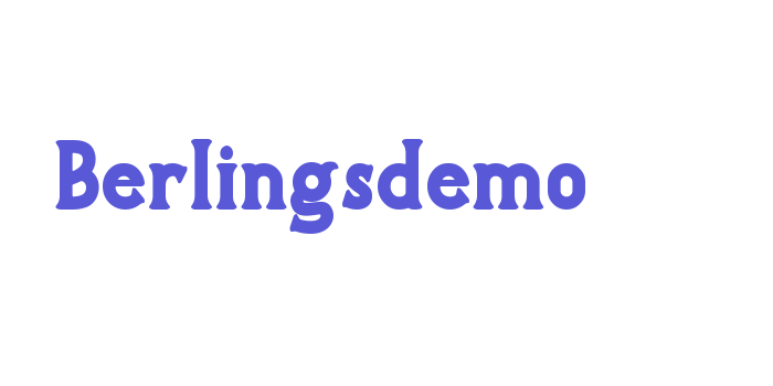 Berlingsdemo Font Download