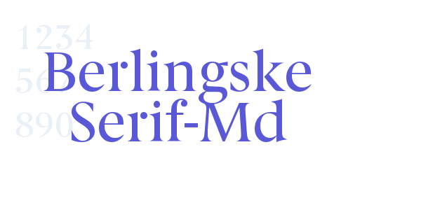 Berlingske Serif-Md font free