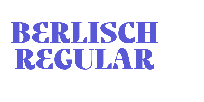 Berlisch Regular Font