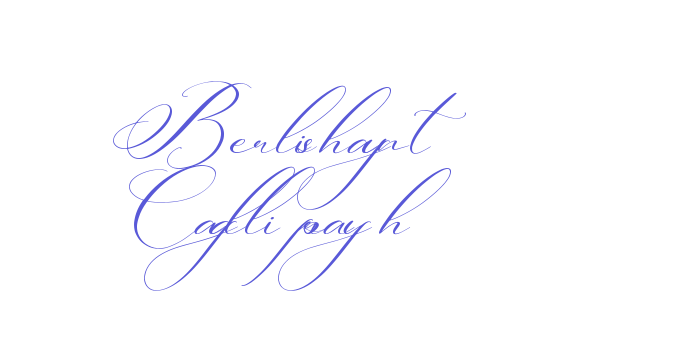 Berlishanty Calligraphy Font Download