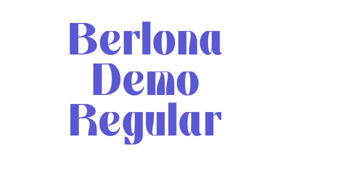 Berlona Demo Regular Font Download