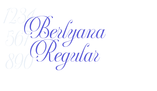 Berlyana Regular Font