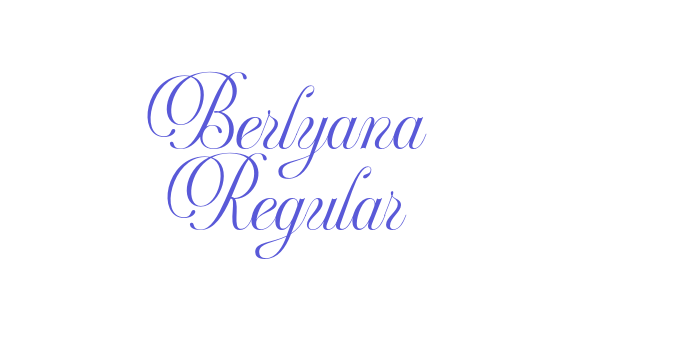 Berlyana Regular Font Download