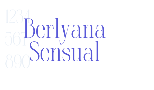 Berlyana Sensual Font