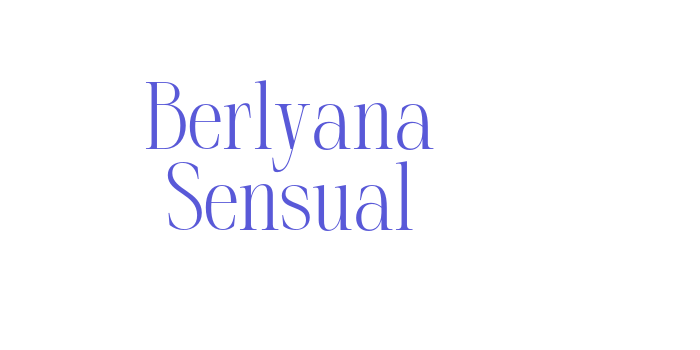 Berlyana Sensual Font Download