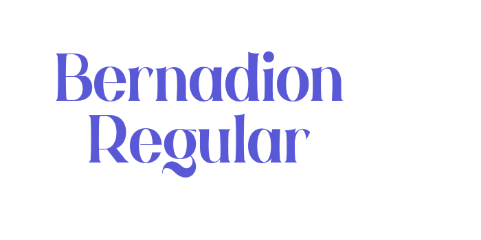 Bernadion Regular Font