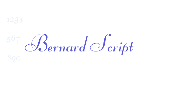 Bernard Script font free